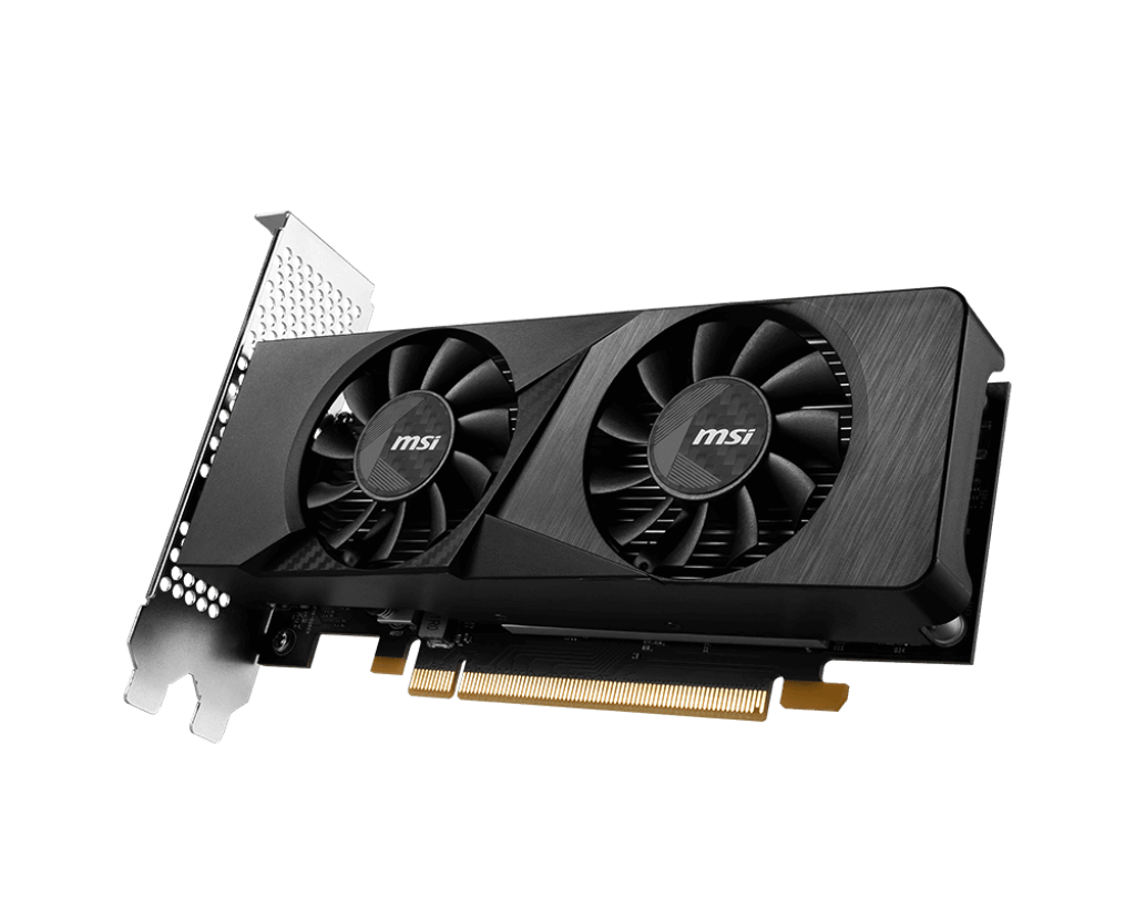 Видеокарта MSI GeForce RTX 3050 LP [6 ГБ, GDDR6, 96 бит, HDMI (2 шт), DisplayPort]