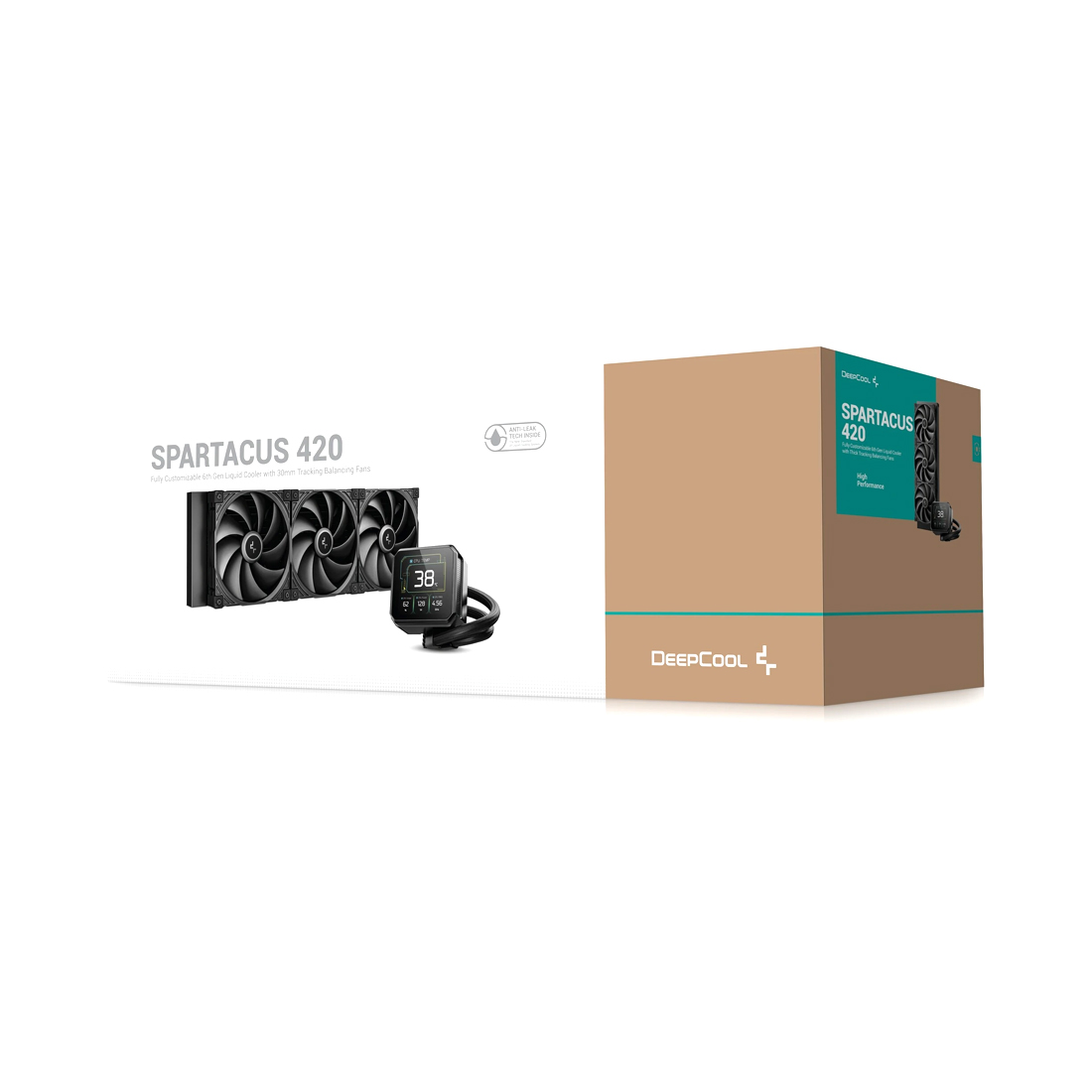 Система охлаждения DeepCool SPARTACUS 420 [140 × 140 × 30 мм, 2000 об/мин, 32.89 дБ(A), 4 pin]