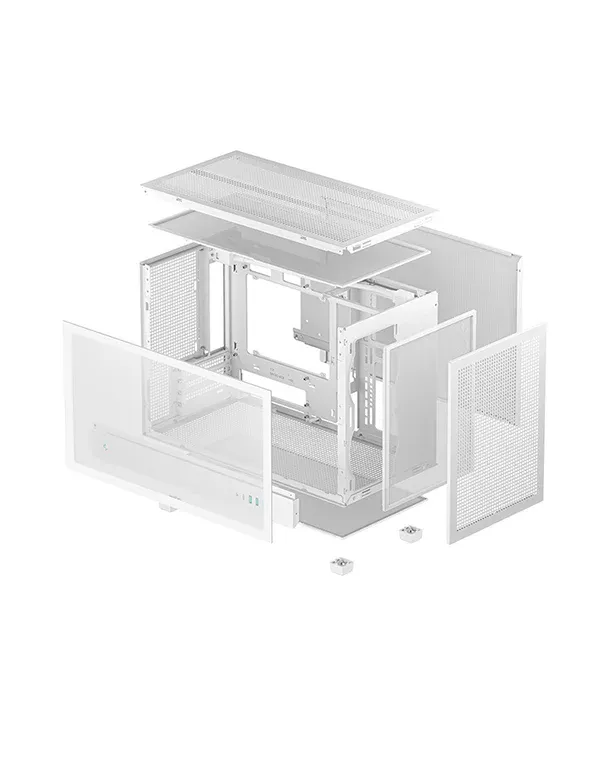 Корпус DeepCool CH260 WH (R-CH260-WHNGM0-G-1) [Mini Tower, Без вентиляторов, черный]