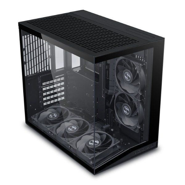 Корпус Lian Li O11 Dynamic MINI V2 FLOW (G99.O11DMIV2FX.00) [Midi Tower, 5 x 120мм, черный]