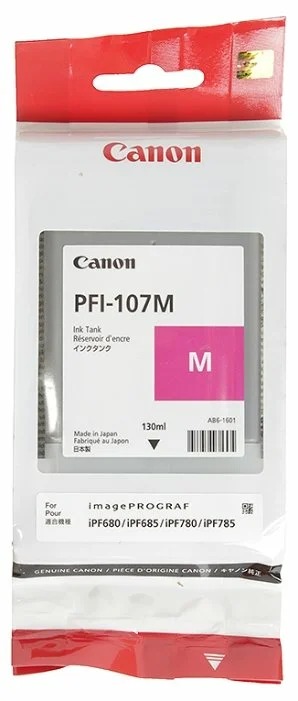 Тонер Canon PFI-107M (6707B001) пурпурный