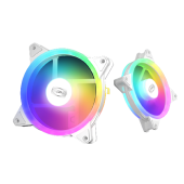 Вентилятор для корпуса PCCooler F3 T120 ARGB WH [120 мм, 1800 об/мин, 46 CFM, 21.6 дБ, PWM]
