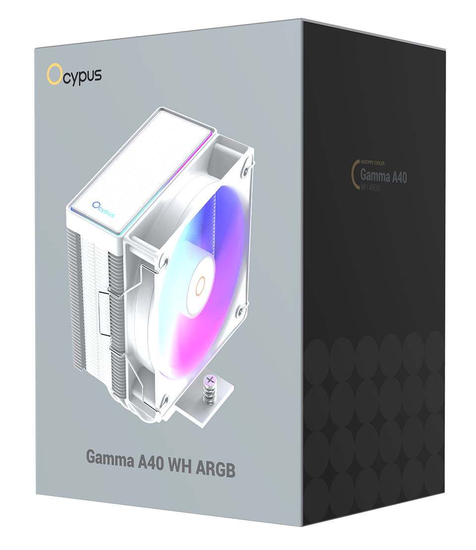 Система охлаждения Ocypus Gamma A40 WH ARGB [100 x 100 мм, 2400 об/мин, 29 дБ, 4 pin]