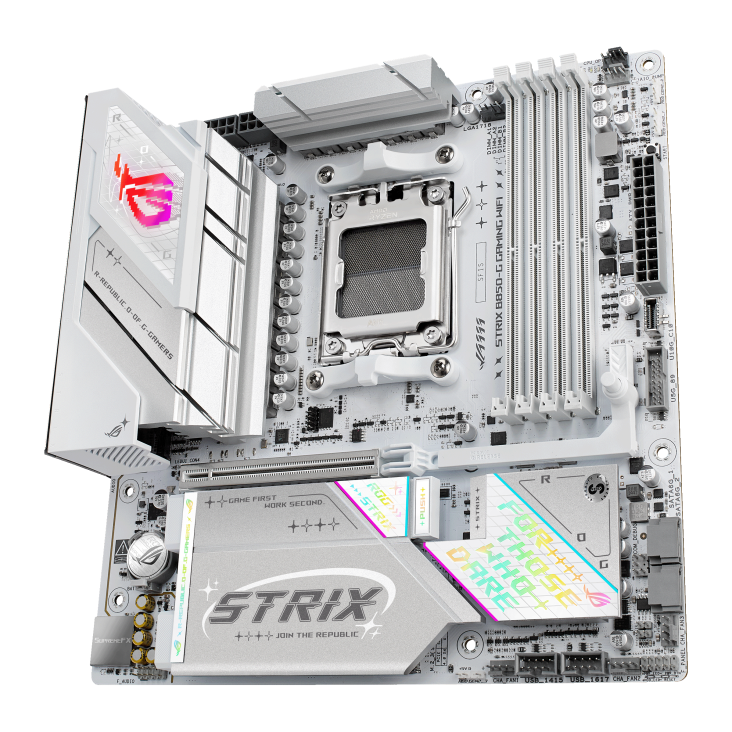 Материнская плата Asus ROG STRIX B850-G GAMING WIFI [AM5, AMD B850, 4xDDR 5, 4xM.2, 1xPCI-E x16, Standard-ATX]