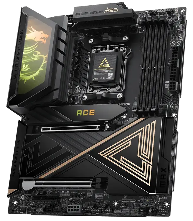 Материнская плата MSI MEG X870E ACE MAX [AM5, AMD X870E, 4xDDR 5, 5xM.2, 2xPCI-E x16, E-ATX]