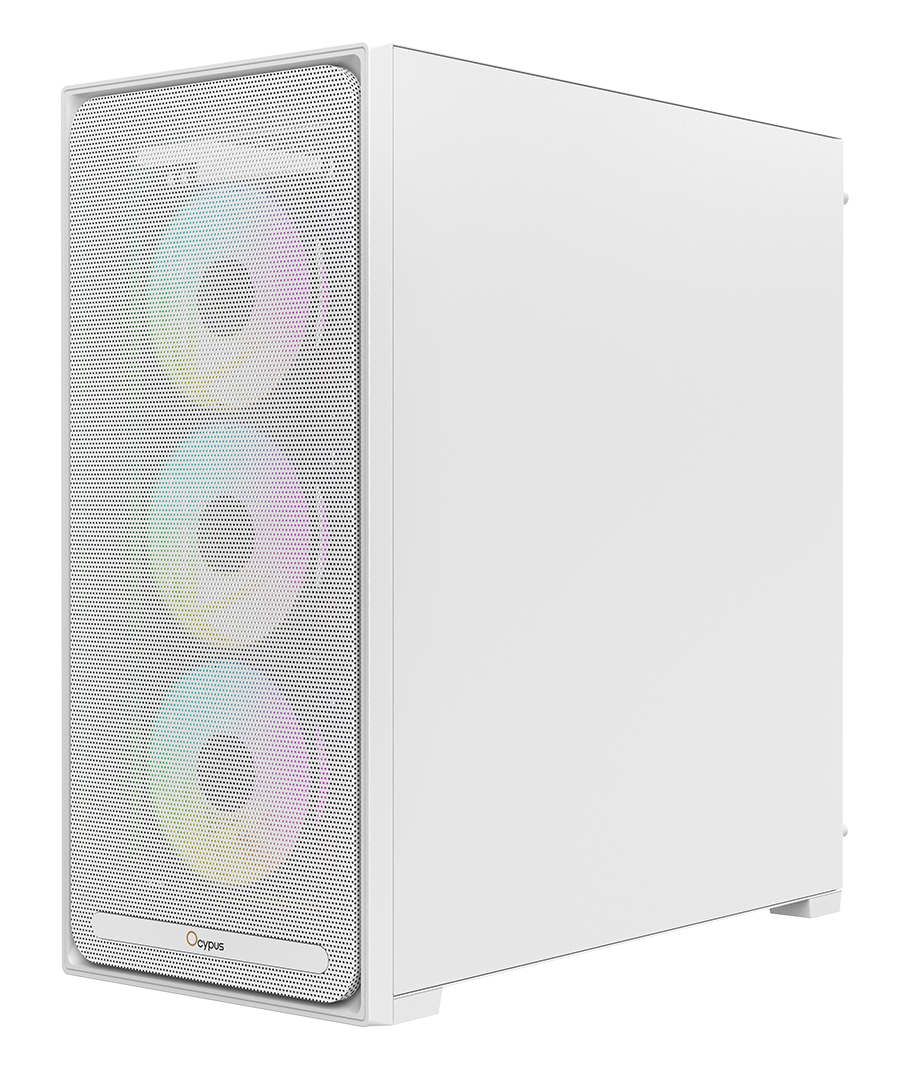 Корпус Ocypus Delta C70 (Delta-C70-WHG400XX-GL) [Midi Tower, 4 x 120 мм ARGB, белый]