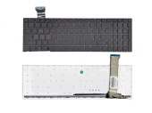 Клавиатура для ноутбука Asus ROG GL552/ G551, подсветка, без рамки, черная