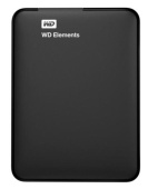 Внешний жесткий диск Western Digital Elements Portable (WDBU6Y0020BBK-WESN), 2 ТБ, 2.5", USB 3.0, 8 МБ, черный