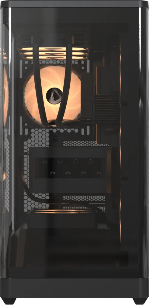 Корпус Formula V Crystal U9 PA Black [Midi Tower, 4 x 120 мм ARGB, черный]