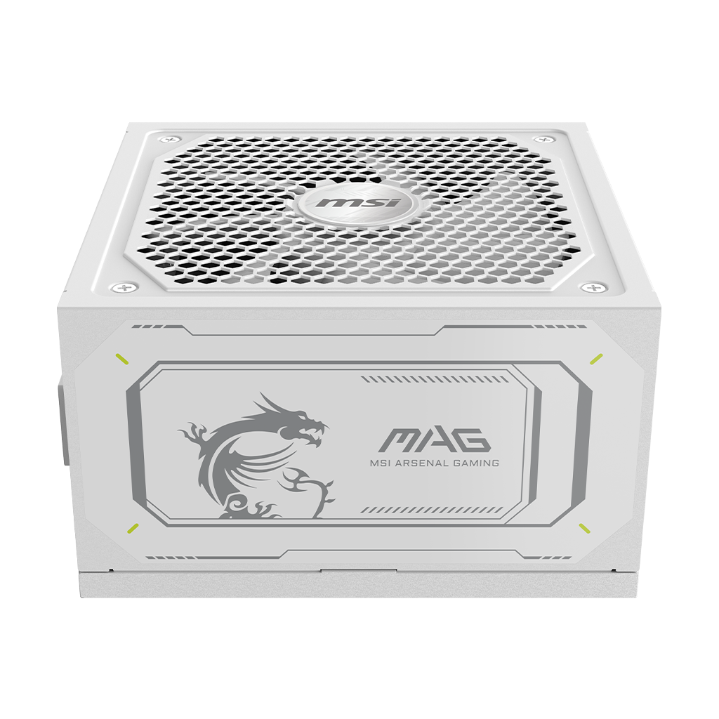 Блок питания MSI MAG A1000GL PCIE5 WHITE [1000 Вт, 80 PLUS Gold, 12x SATA, 1 x 16 pin (12VHPWR), 4 x 6+2 pin PCIe, 2x 4+4 pin CPU, ATX]