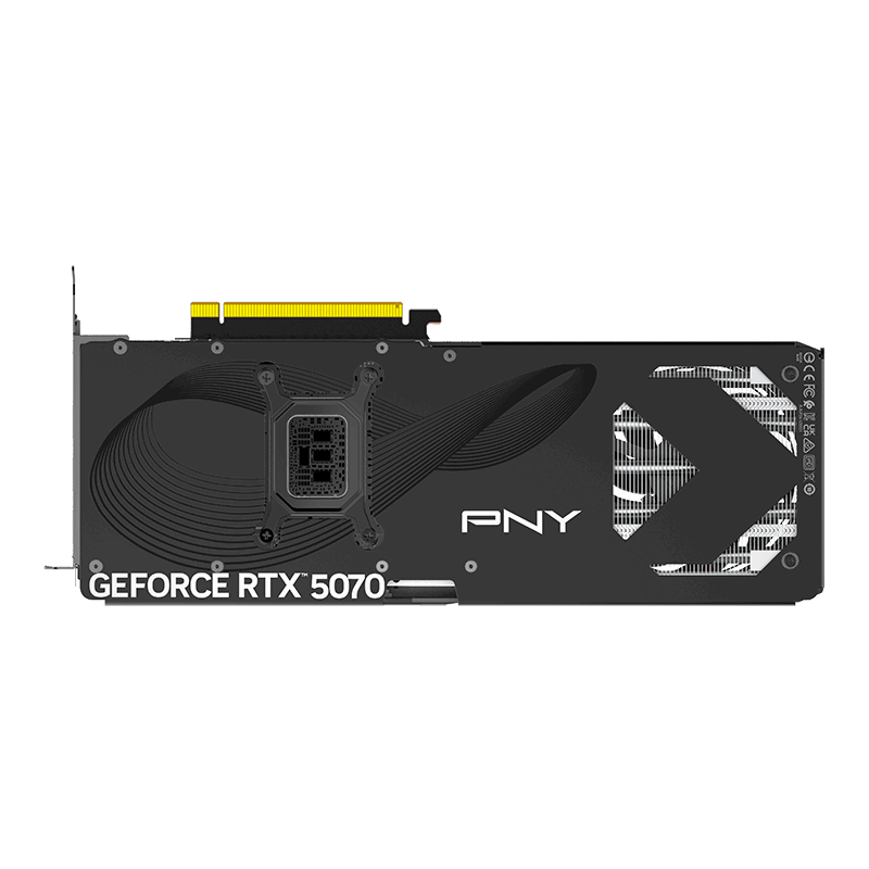 Видеокарта PNY GeForce RTX 5070 12GB Overclocked Triple Fan (VCG507012TFXPB1-O) [12 ГБ, GDDR7, 192 бит, HDMI, DisplayPort (3 шт)]