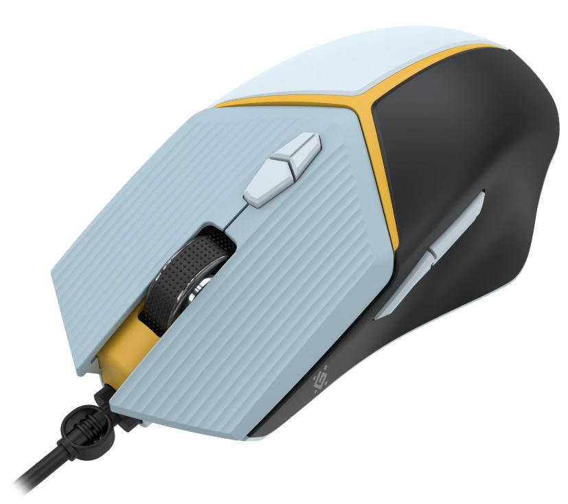 Мышь Defender Shotgun GM-176 (52176) [проводная, светодиодная, 3600 DPI, 125 Гц, серая]