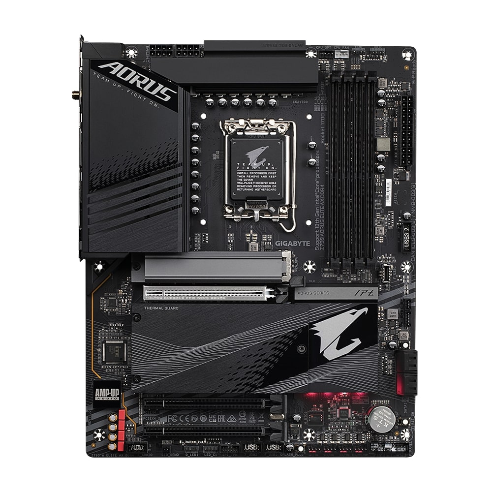 Материнская плата Gigabyte Z790 AORUS ELITE AX DDR4 [LGA 1700, Intel Z790, 4xDDR 4, 4xM.2, 3xPCI-E x16, Standard-ATX]