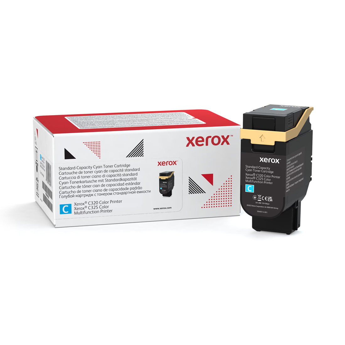 Тонер-картридж Xerox 006R04824, оригинальный, голубой