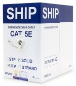 Кабель сетевой SHIP D135-P Cat.5e UTP PVC (бухта) - купить по цене 51 290 тг. в интернет-магазине Forcecom.kz