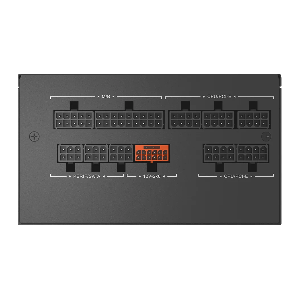 Блок питания PCCooler YT1200 (P5-YT1200-P1F) [1200 Вт, 80 PLUS Platinum, 8x SATA, 1 x 16 pin (12VHPWR), 3 x 6+2 pin PCIe, 2x 4+4 pin CPU, ATX]