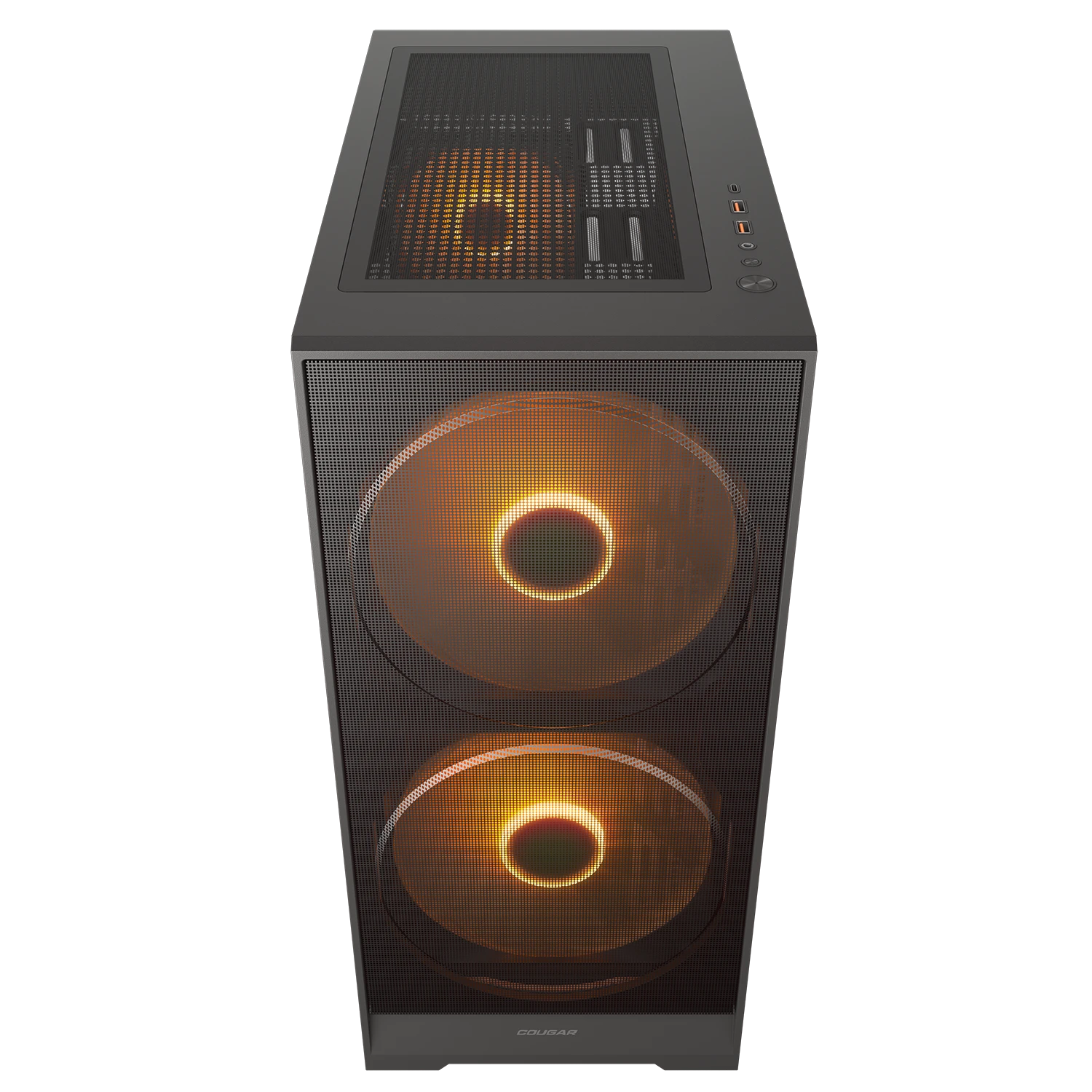 Корпус Cougar Airface 180 (385VA40.0001) [Midi Tower, 2 x 180 мм / 1 x 120 мм, черный]