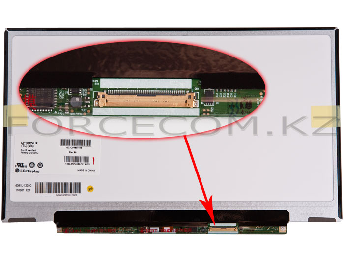 Écran LCD LED 13.3 Pouces LP133WH2 TL M4 - Résolution 1366x768 WXGA 40 Pins - Neuf Pour Portable