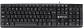 Клавиатура Defender Symbol HB-559 [мембранная, проводная, черная]