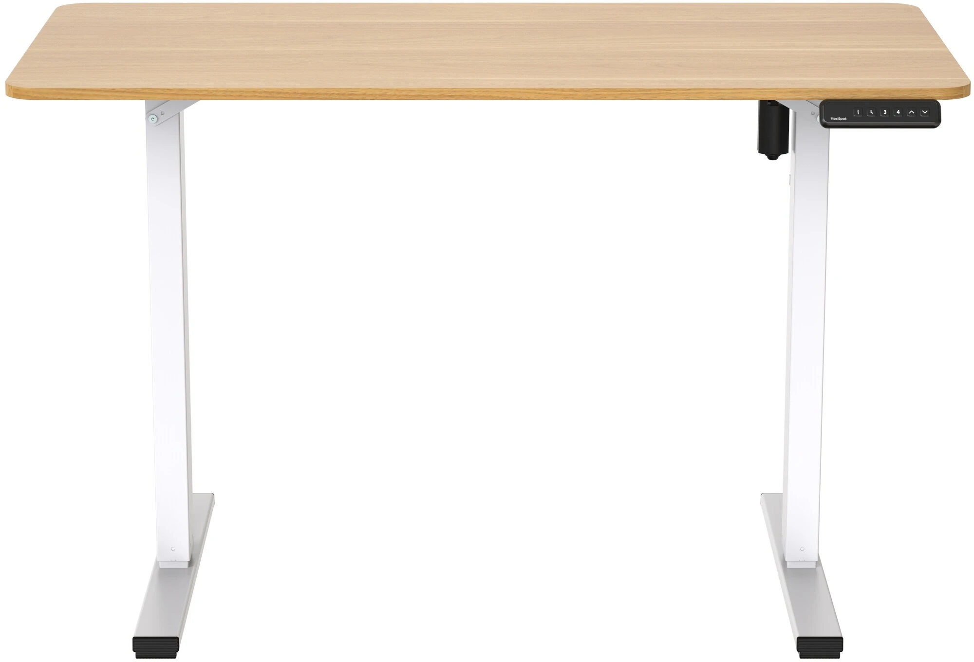 Стол регулируемый FlexiSpot FQ2-WM-1260, Oak-White, Белый / Бежевый