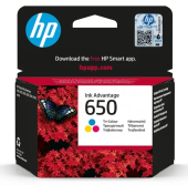 Картридж струйный, HP, CZ102AE, цветной, №650, оригинал