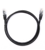 Патч-корд Cablexpert PP12-1M/BK, черный Cable Patch cord UTP 5e-Cat 1 m - купить в интернет-магазине Forcecom.kz Патч-корд Cablexpert PP12-1M/BK, черный Cable Patch cord UTP 5e-Cat 1 m
