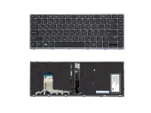 Клавиатура для ноутбука HP ZBook Studio G3/ G4, RU, без рамки, черная, подсветка