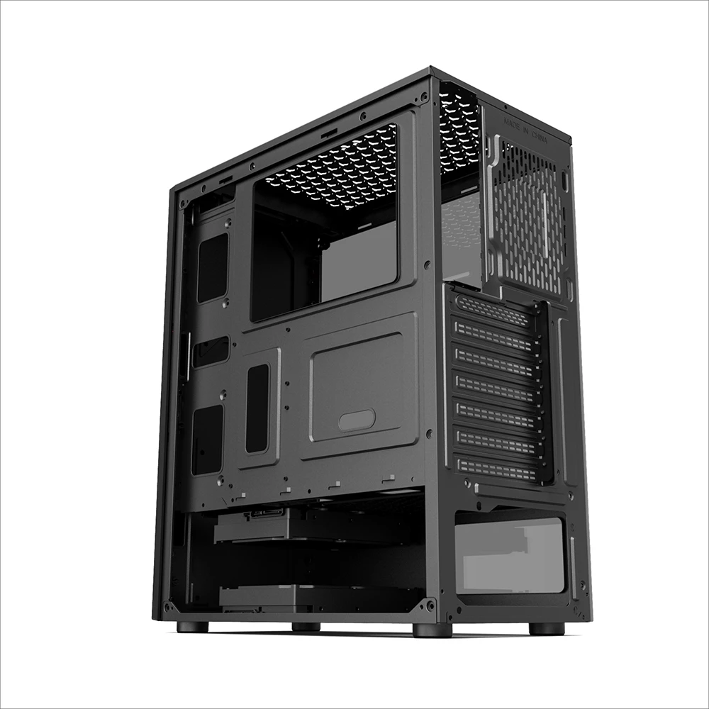 Корпус 1stPlayer Rainbow RB-4-1F5M [Midi Tower, Черный]