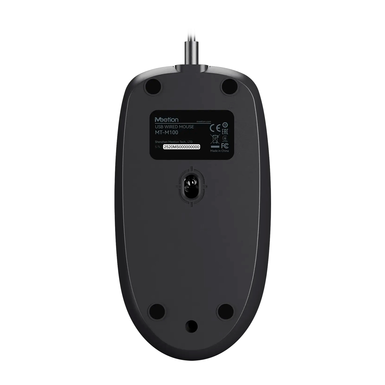 Мышь MeeTion M100 [проводная, светодиодная, 1000 DPI]