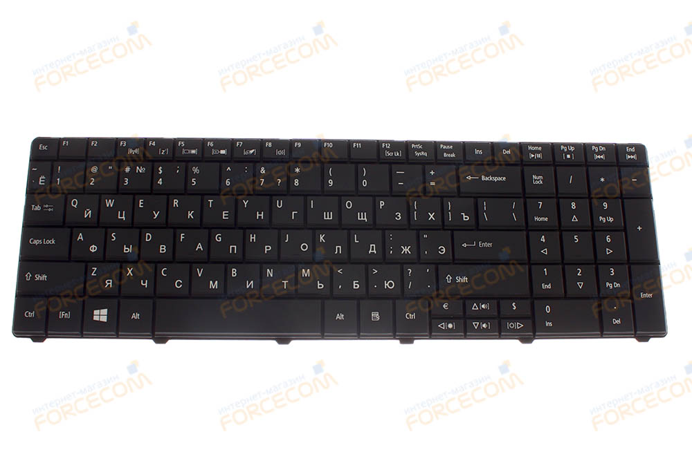 Клавиатура для ноутбука Acer Aspire E1-531/ E1-521/ E1-571 (совместима с 5810T), RU, черная