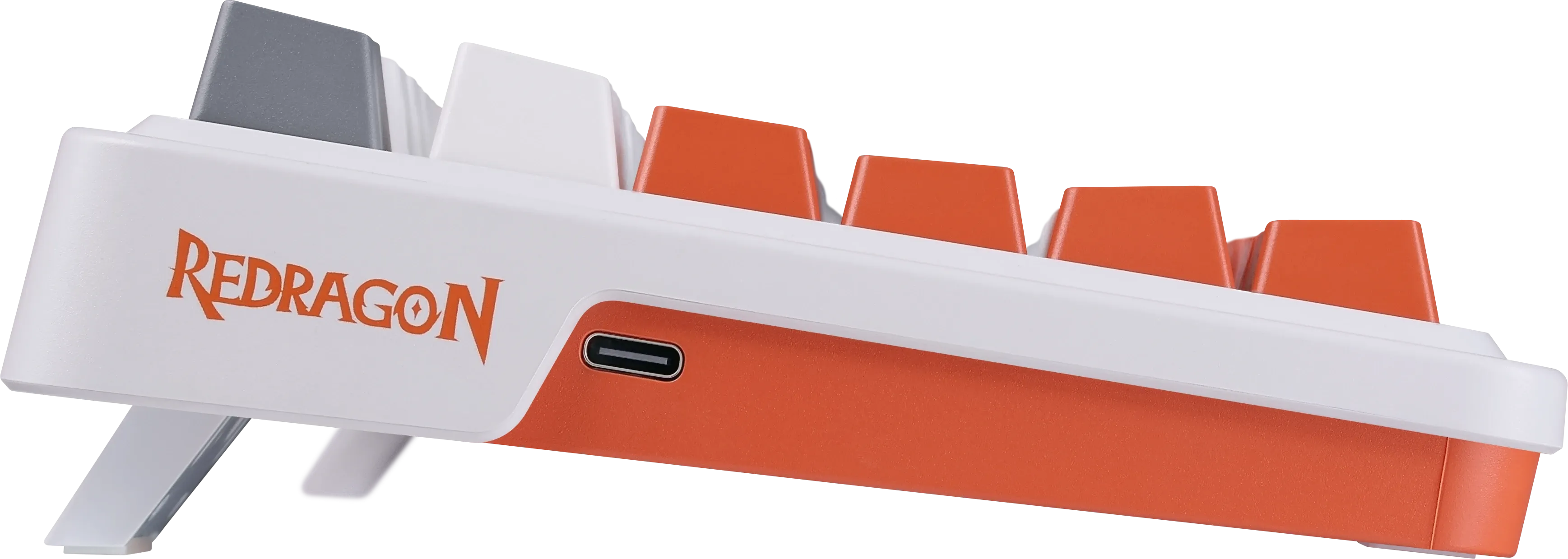 Клавиатура Redragon Gloria (72216) [механическая, проводная, RGB подсветка, Redragon + Red, белая]