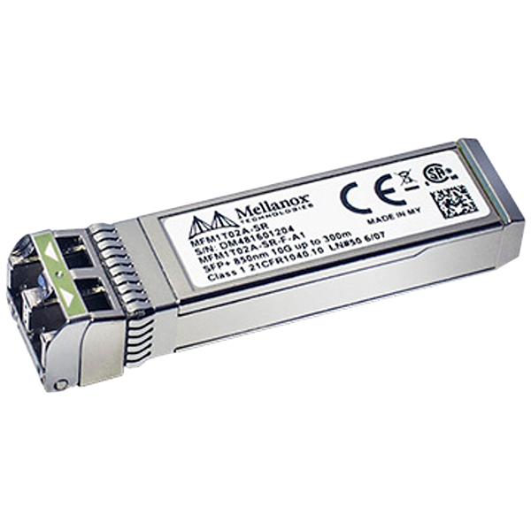 Трансивер MELLANOX MFM1T02A-SR Оптический модуль Mellanox MFM1T02A-SR optical module, ETH 10GbE, 10Gb/s, SFP+, LC-LC, 850nm, SR up to 300m - купить в интернет-магазине Forcecom.kz Трансивер MELLANOX MFM1T02A-SR Оптический модуль Mellanox MFM1T02A-SR optical module, ETH 10GbE, 10Gb/s, SFP+, LC-LC, 850nm, SR up to 300m