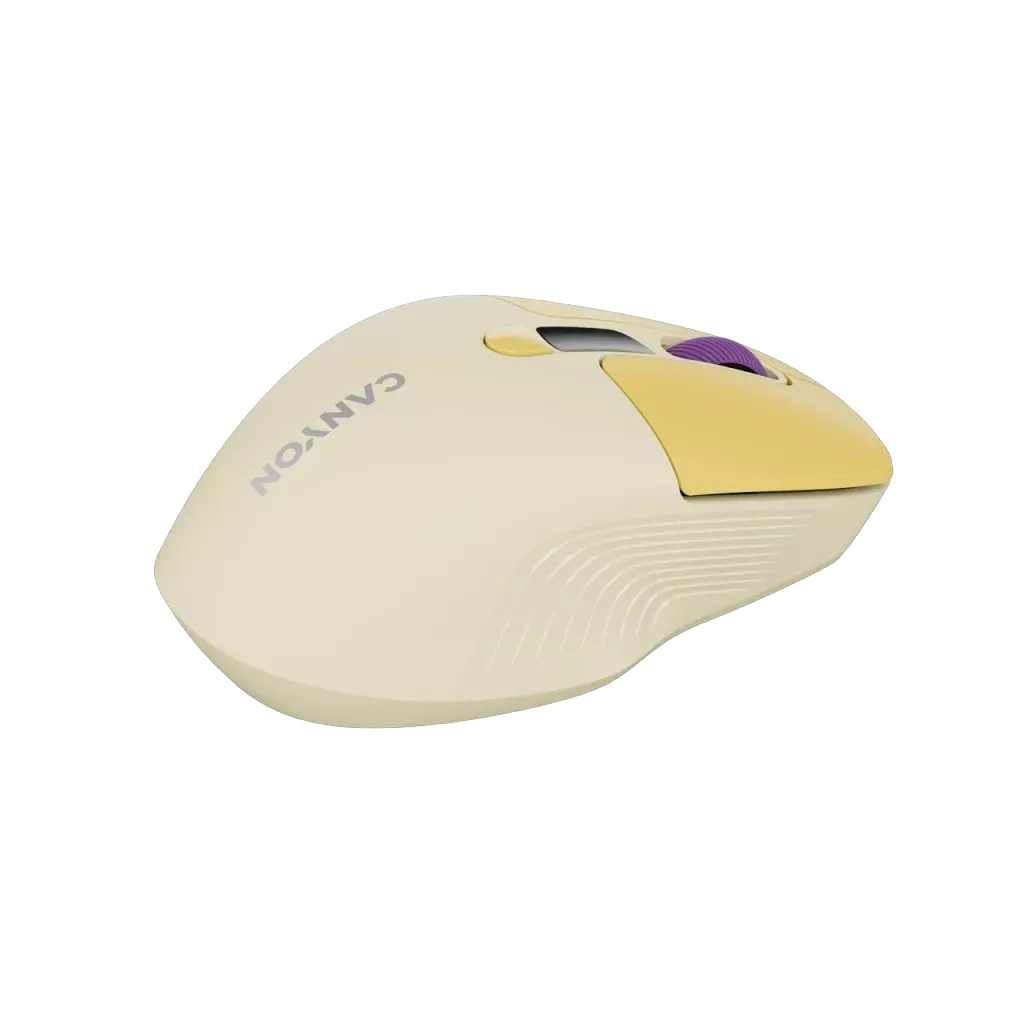 Мышь Canyon MW-26 LCD (CNS-CMSW26Y) [беспроводная, светодиодная, 1200 DPI, 125 Гц, желтый]