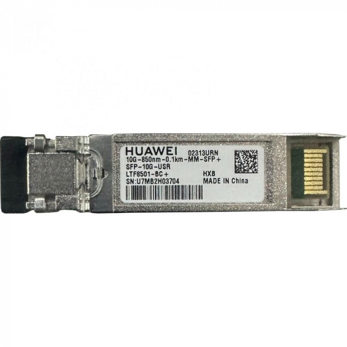 Трансивер оптический HUAWEI SFP-10G-USR 10GBASE-SR, SFP+ Transceiver, Multi-mode (850nm, 100m, LC), 02313URN - купить в интернет-магазине Forcecom.kz Трансивер оптический HUAWEI SFP-10G-USR 10GBASE-SR, SFP+ Transceiver, Multi-mode (850nm, 100m, LC), 02313URN