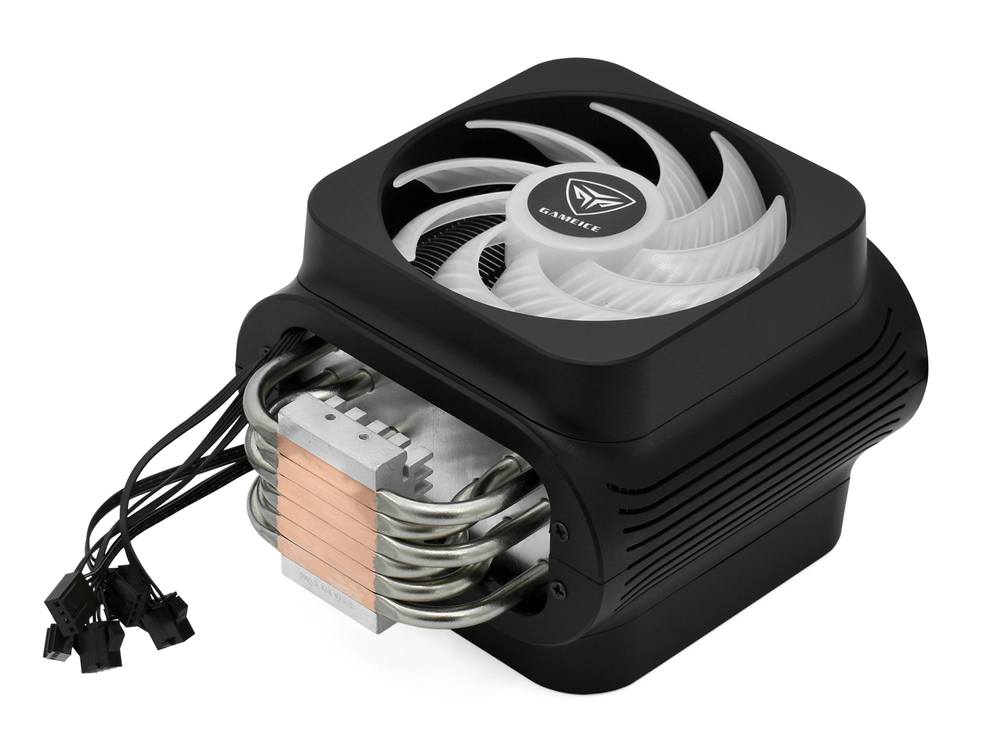 Охлаждение процессора PCCooler GI-D66A HALO FRGB, управляемая многоцветная подсветка
