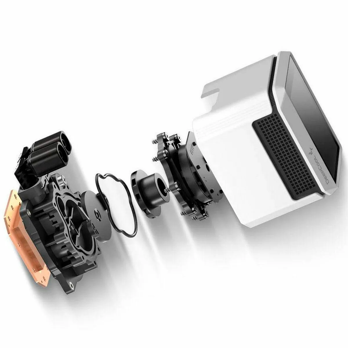 Система охлаждения DeepCool MYSTIQUE 240 WH [120 мм, 2150 об/мин, ≤36,49 дБ, 4 pin]