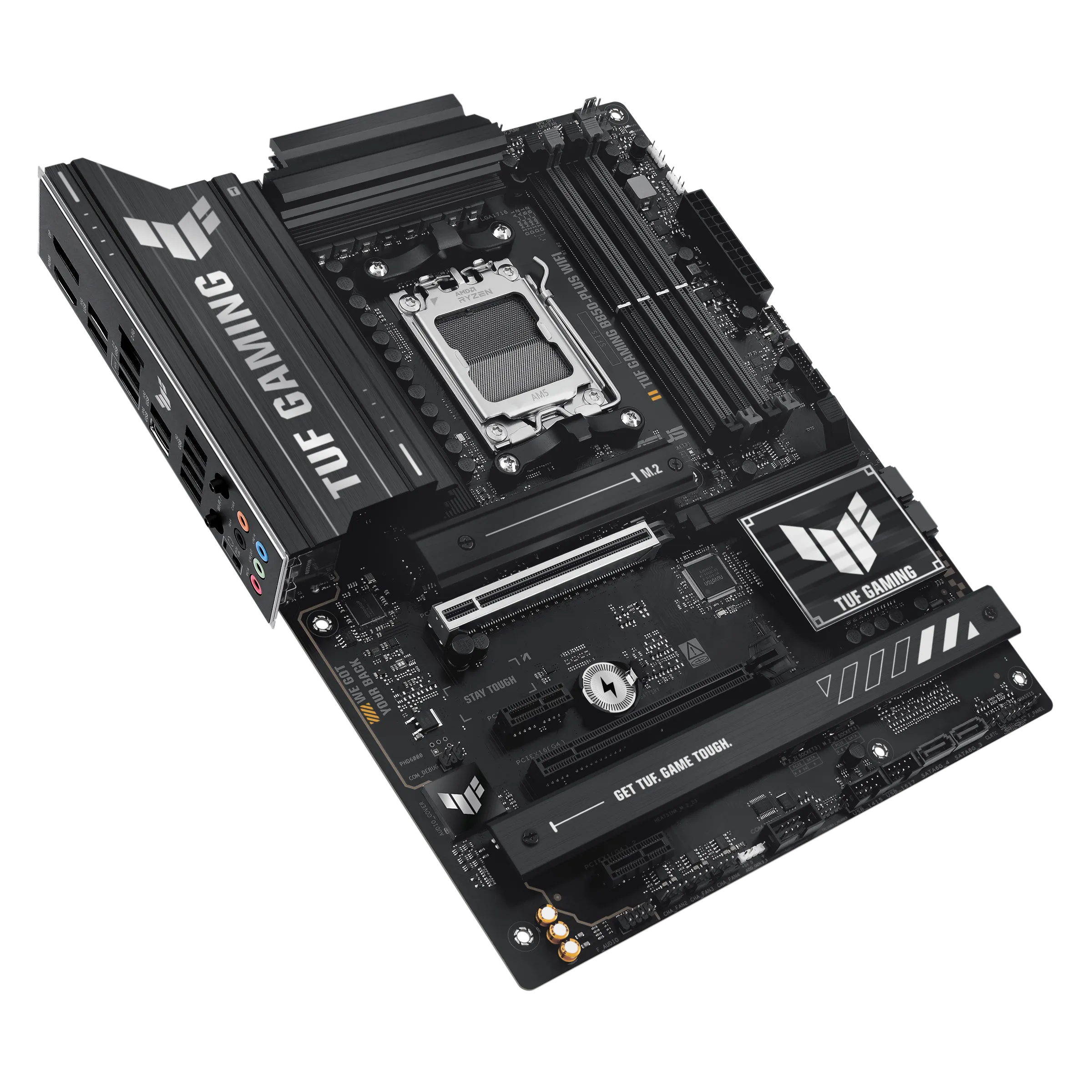 Материнская плата Asus TUF GAMING B850-PLUS WIFI [AM5, AMD B850, 4xDDR 5, 3xM.2, 2xPCI-E x16, Standard-ATX]