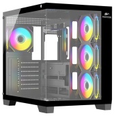 Корпус Wintek BASTION 925-B TG [Midi Tower, 4 × 120 мм ARGB, Черный]