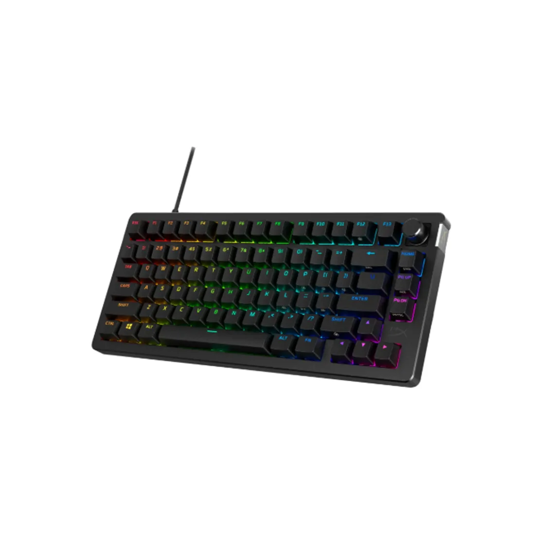 Клавиатура HyperX Alloy Rise 75 (91Y91AA#ACB) [механическая, проводная + беспроводная, RGB подсветка, HyperX Linear Switch, черная]