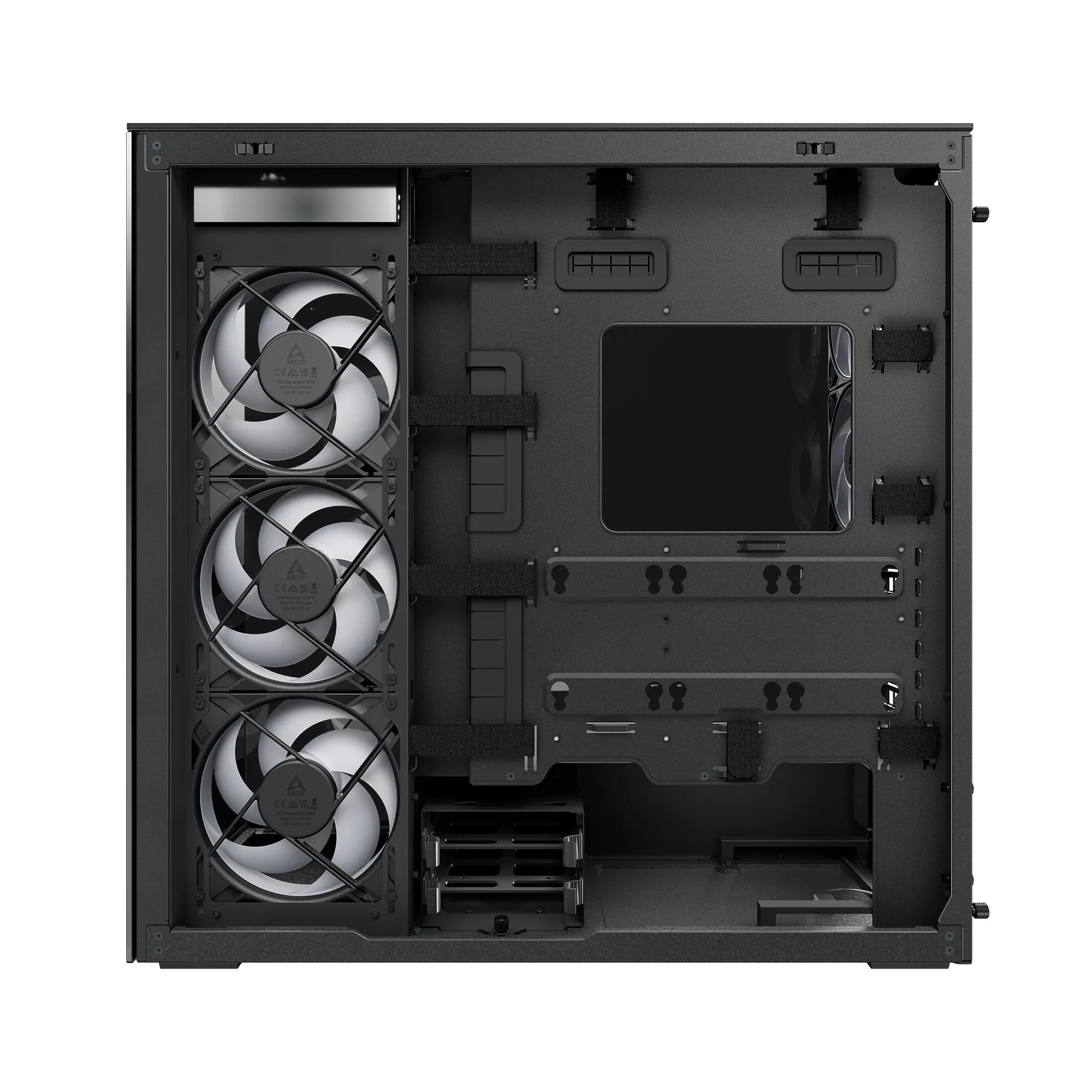 Корпус Arctic Xtender Black(Mirror Glass) (ACPCC00018A) [Full Tower, 2×120 мм + 3×140 мм A-RGB]