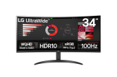 Монитор LG UltraWide QHD (34WR50QK-B) [34", 3440x1440, 100 Гц, 5 мс, HDMI x2, DisplayPort]