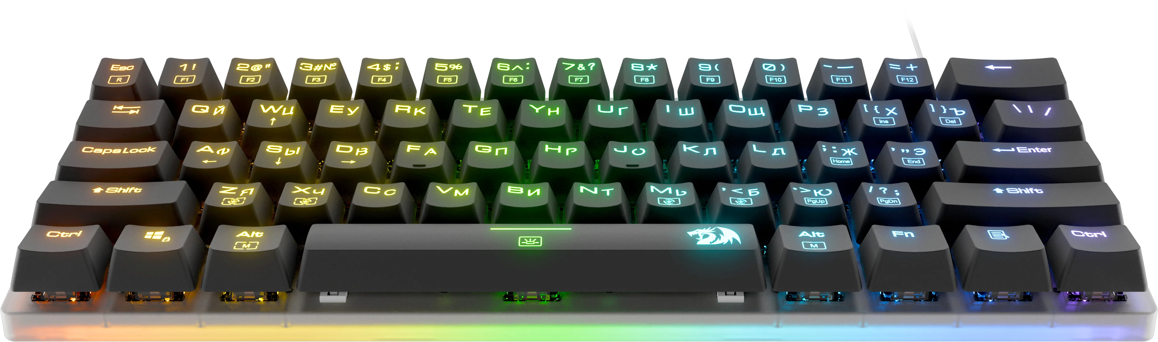 Клавиатура Redragon Alien (77939) [проводная, клавиш - 61, подсветка, черная]