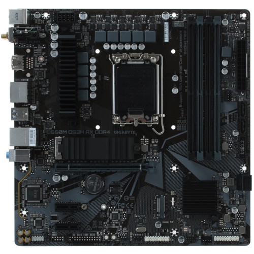 Материнская плата Gigabyte B660M DS3H AX DDR4 [LGA 1700, Intel B660, 4xDDR 4, 2xM.2, 1xPCI-E x16, Micro-ATX]