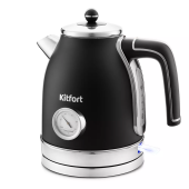Чайник Kitfort КТ-6102-1 черный с серебром