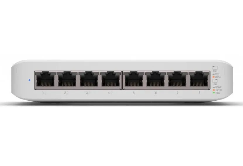 Коммутатор 8PORT 1000M RJ45 UBIQUITI UniFi Switch Lite 8 POE (4-port POE 52W max)