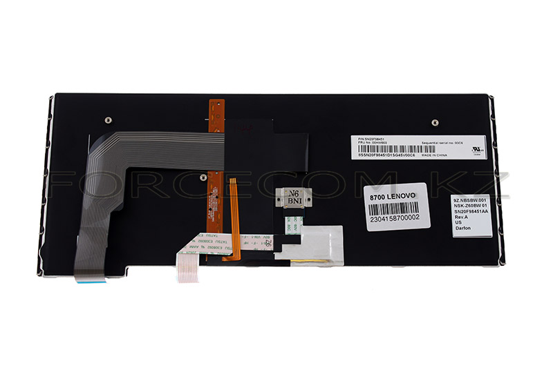 Клавиатура для ноутбука Lenovo Yoga 14, ENG, подсветка, черная