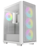 Корпус Ocypus Gamma C60 ARGB (Gamma-C60-WHG400XX-GL) [Midi Tower, 4 x 120 мм ARGB, белый]