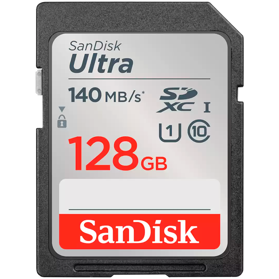 Карта памяти SANDISK Ultra 128GB SDXC 140MB/s (SDSDUNC-256G-GN6IN)