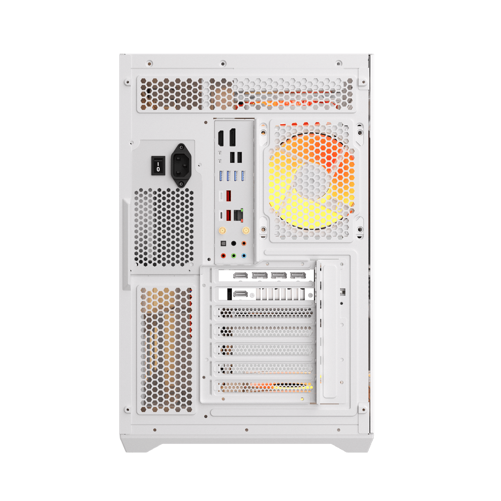 Корпус darkFlash C280 (DF-C280-EATX-WH) [Midi Tower, 7 x 120 мм ARGB, Белый]