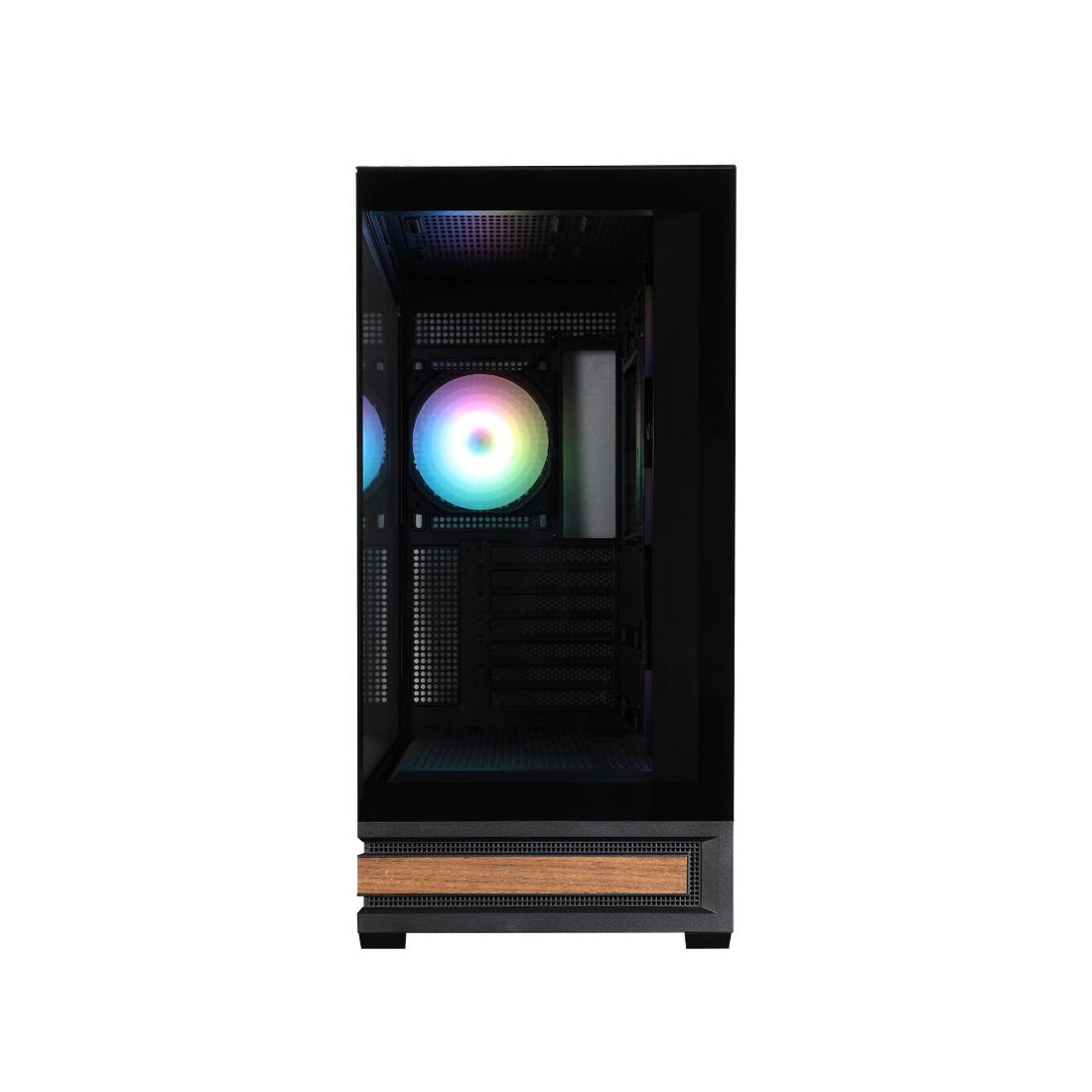 Корпус Zalman P40 NAMU Black [Midi Tower, 3 x 120 мм, черный]